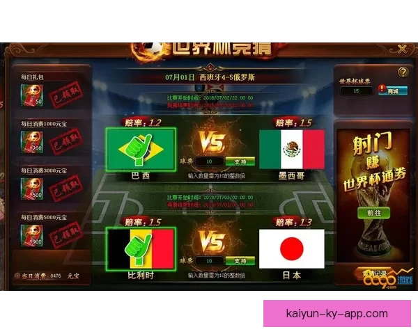 世界杯竞猜签到送豪礼，海量奖品等你拿，快来参与赢取精彩大奖